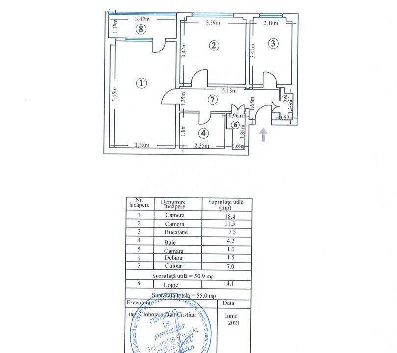 Titan - Piata Salajan (Titan), apartament doua camere, renovabil, comision 0