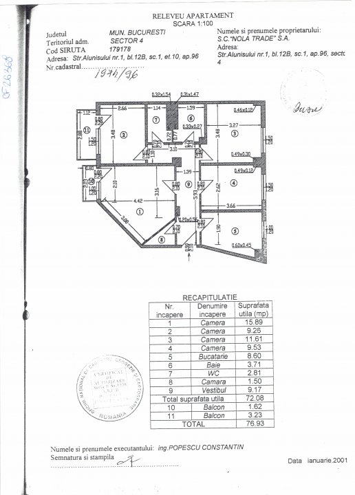 Berceni - Oltenitei, vav metoru Brancoveanu! 4 camere de inchiriat. comision 0%