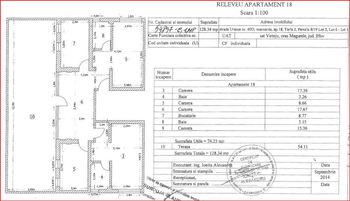 MAGURELE-NEW RESIDENCE, 3 CAMERE 90 MP, TERASA 40 MP, PARCARE!