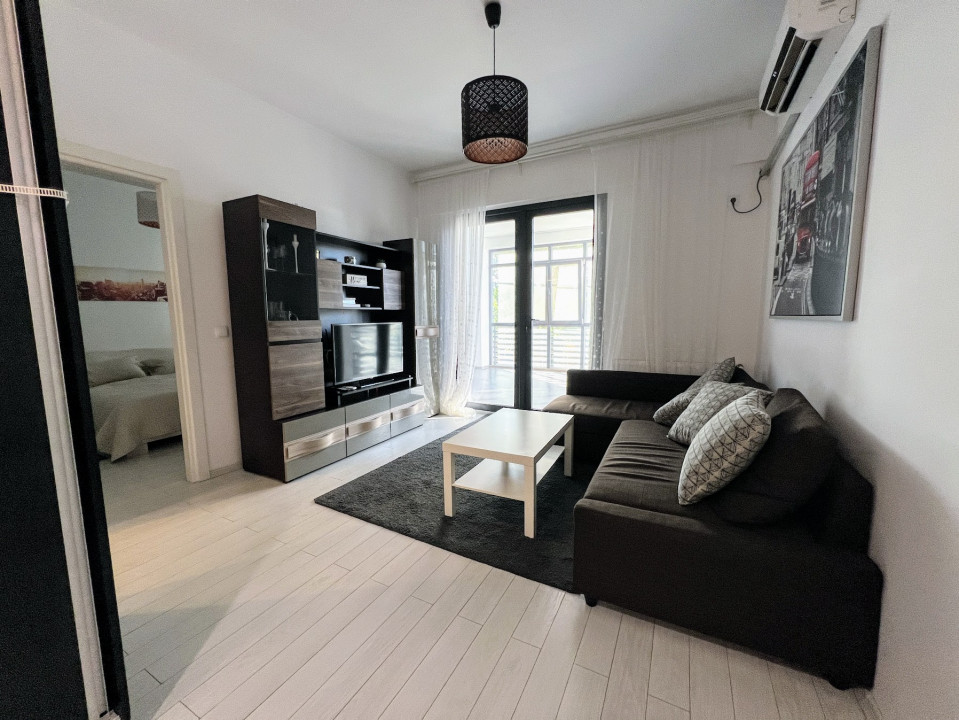 Apartament 2 camere Bucurestii Noi, metrou Jiului, mobilat, utilat, terasa 24mp