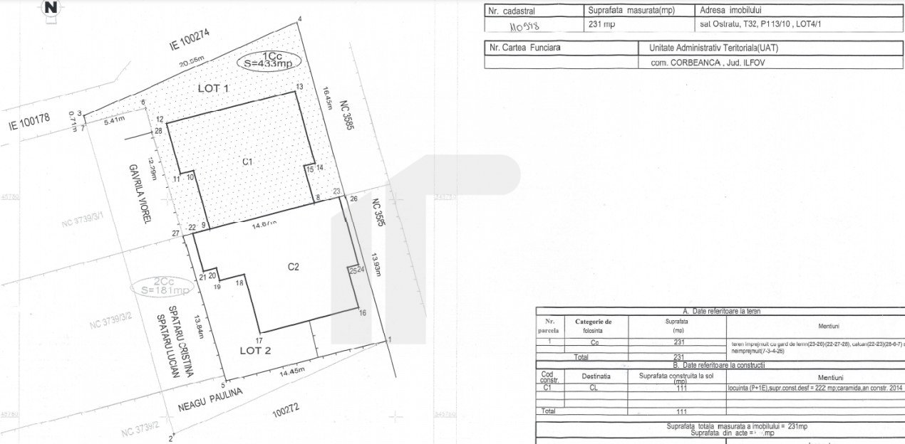 OSTRATU, DUPLEX 97 MP, LOT 231 MP 