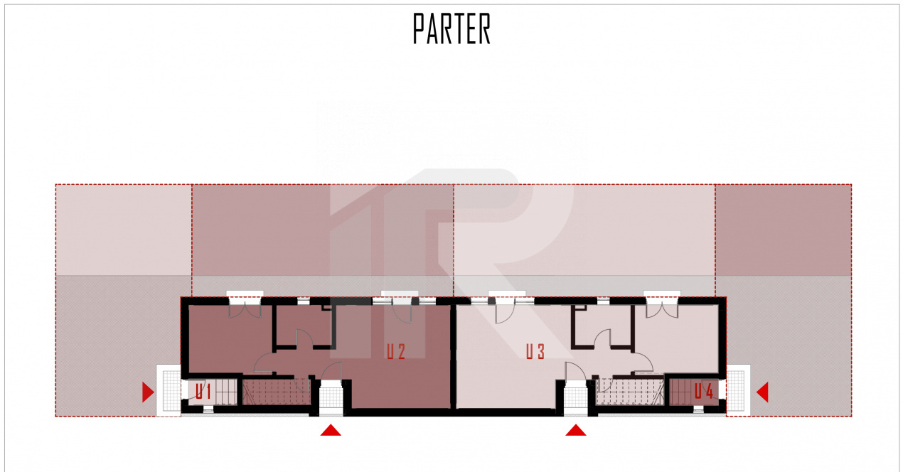 Apartament 2 camere in vilă cu grădină 60 mp și 2 locuri de parcare Bragadiru