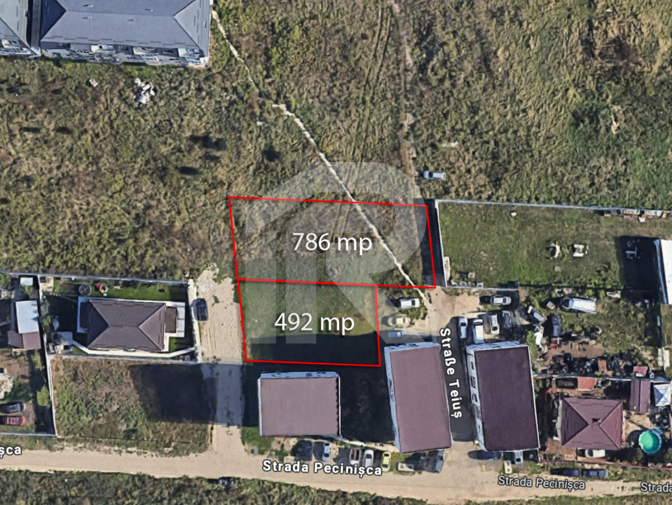Teiuș, Rahova - teren intravilan de vânzare, 786mp