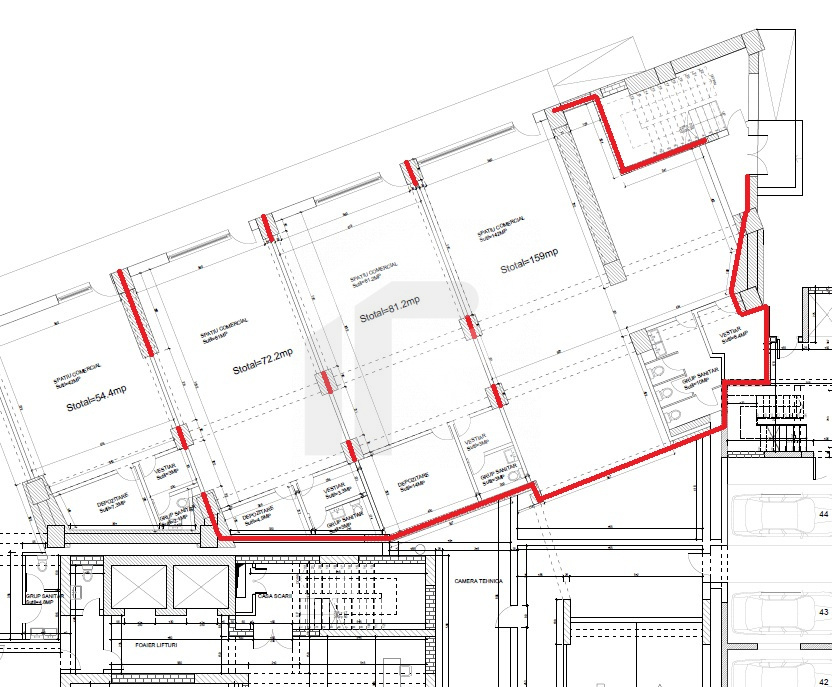 Spatii comerciale | 72-312 mp | Barrio Residence Unirii