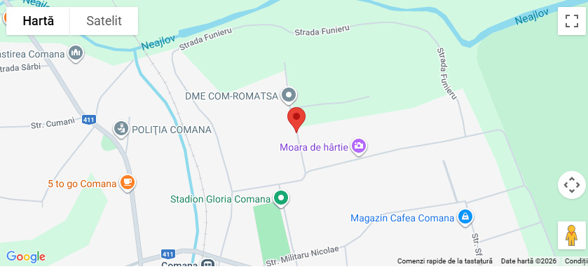 Teren intravilan Comana 2.300 mp deschidere 12,5 m utilități la stradă