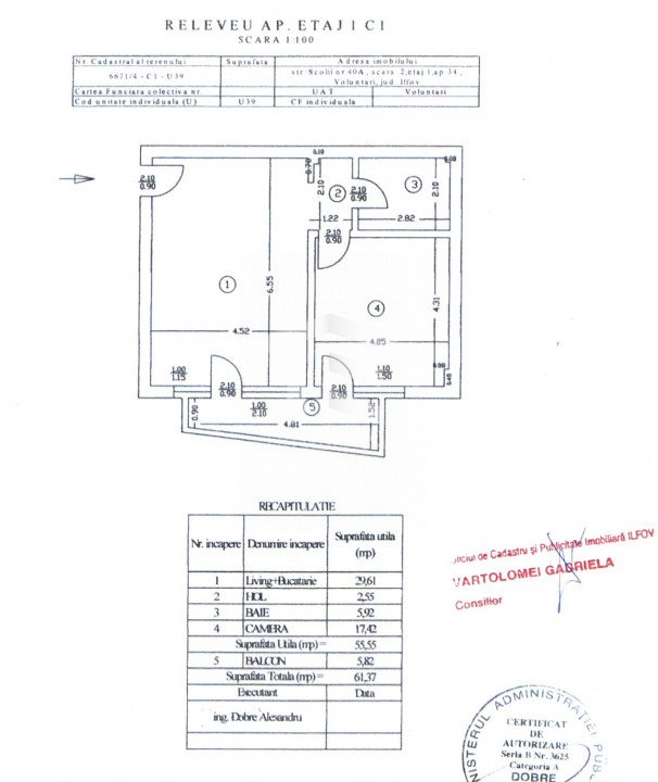Voluntari - Omnix City! Apartament cu doua camere si loc de parcare! Comision 0%