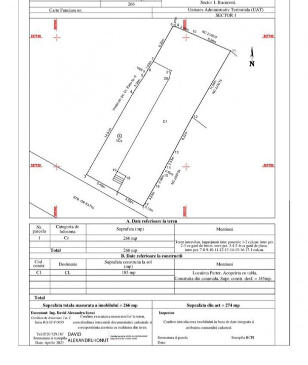 Teren 525 mp cu case demolabile strada Ion Ratiu Witting Gara De Nord