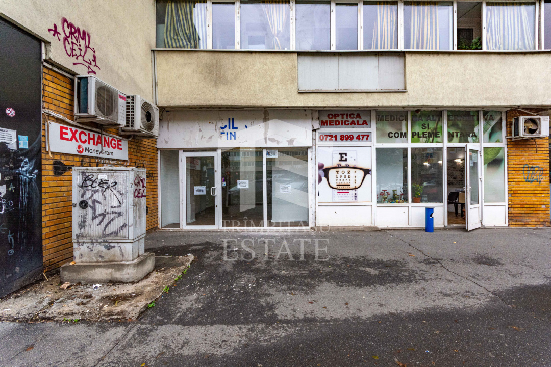 Spatiu comercial de inchiriat, Pantelimon 309, vis-a-vis Posta, langa liceu