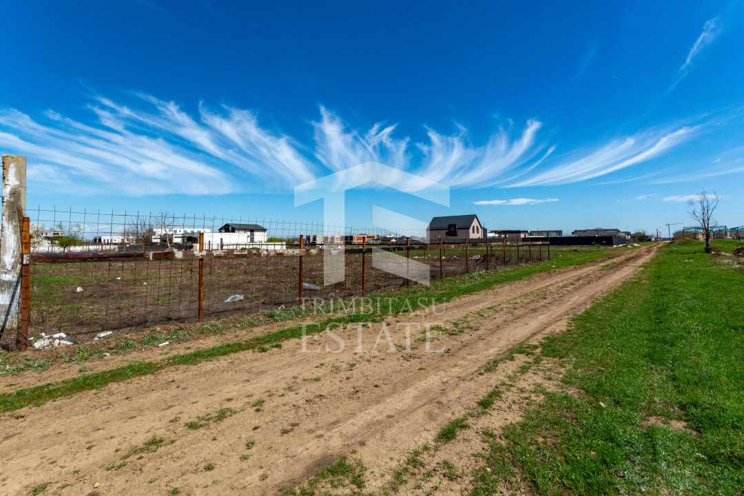 Tunari – zona Castanului | teren 750 mp | deschidere 25 ml | Ideal casa / duplex
