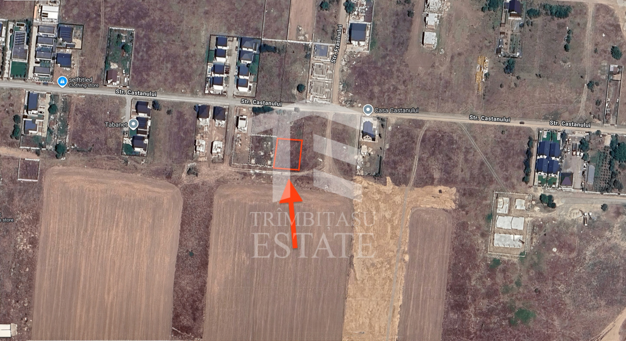 Tunari – zona Castanului | teren 750 mp | deschidere 25 ml | Ideal casa / duplex