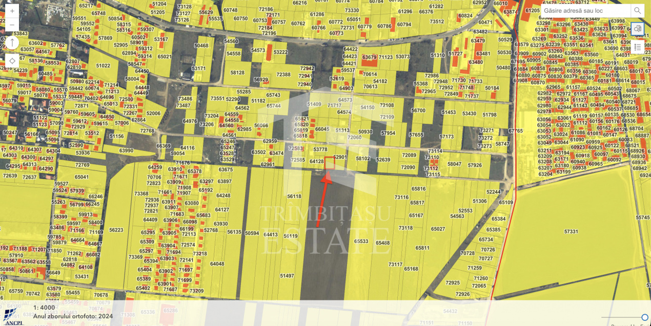 Tunari – zona Castanului | teren 750 mp | deschidere 25 ml | Ideal casa / duplex