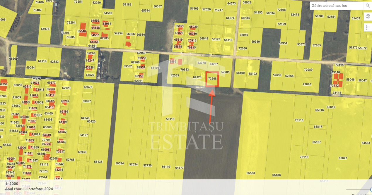 Tunari – zona Castanului | teren 750 mp | deschidere 25 ml | Ideal casa / duplex